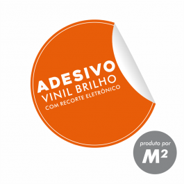 Adesivo Vinil Fosco  c/ Recorte Vinil Branco Brilho 0,10mm Formato Personalizado 4x0 Sem Revestimento Recorte Eletrônico 