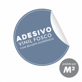 Adesivo Vinil Fosco c/ Recorte Vinil Branco Fosco 0,10mm Formato Personalizado 4x0 Sem Revestimento Recorte Eletrônico 