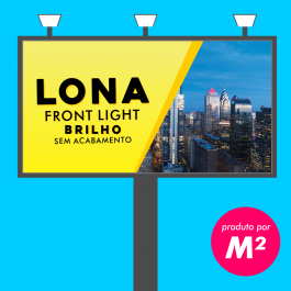 Lona Front Light - Brilho Lona  Brilho 440g Formato Personalizado 4x0 Sem Revestimento Sem acabamento 